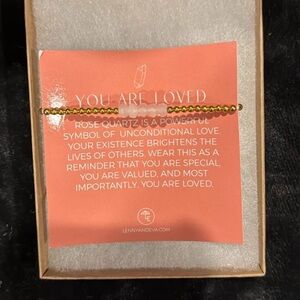 SMU Gold Beaded Bracelet